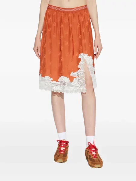 Fustă Lacoste portocaliu