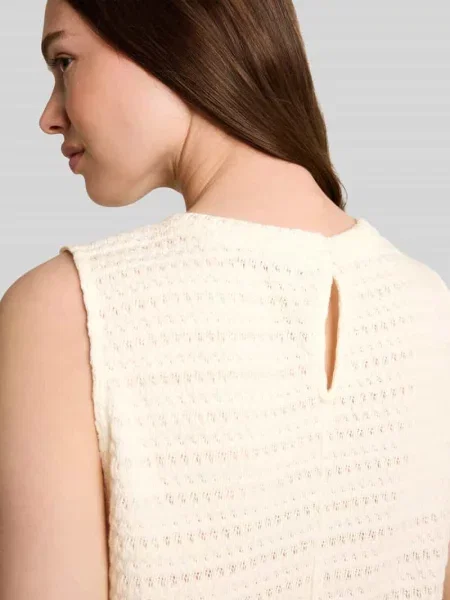 Dzianinowy top Tom Tailor Denim biały
