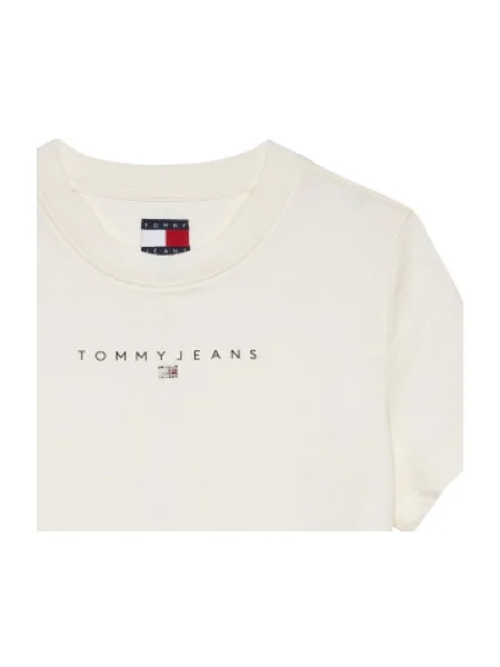 Tommy Jeans Tricou Bling Linear alb