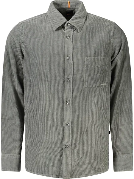 Дълго риза Boss с дълъг ръкав зелено