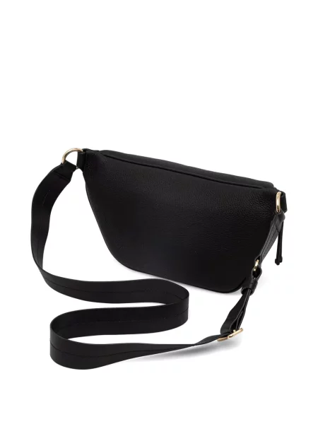 Cu centură rochie Michael Kors Collection din piele cu cataramă negru