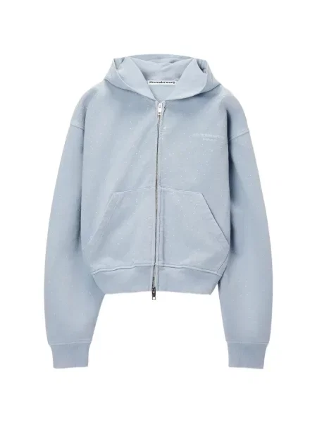 Hanorac cu glugă Alexander Wang albastru