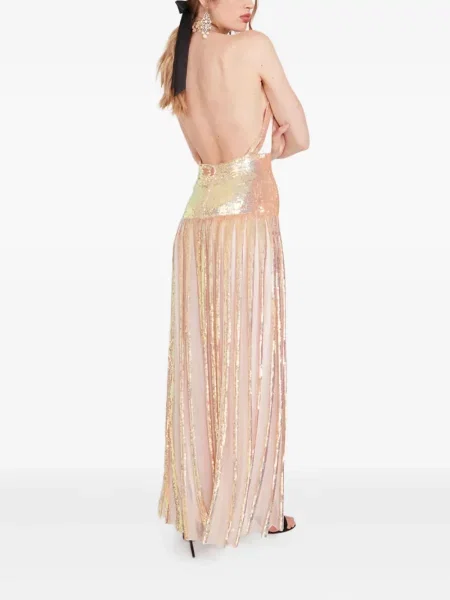 Рокля Temperley London с пайети розово