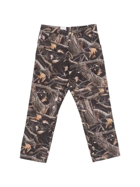 Pantaloni Carhartt Wip cu imagine verde