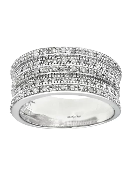 DIAMANT LETERNEL Gyűrűk Eternity-Ring aus Weißgold mit Diamant ezüst