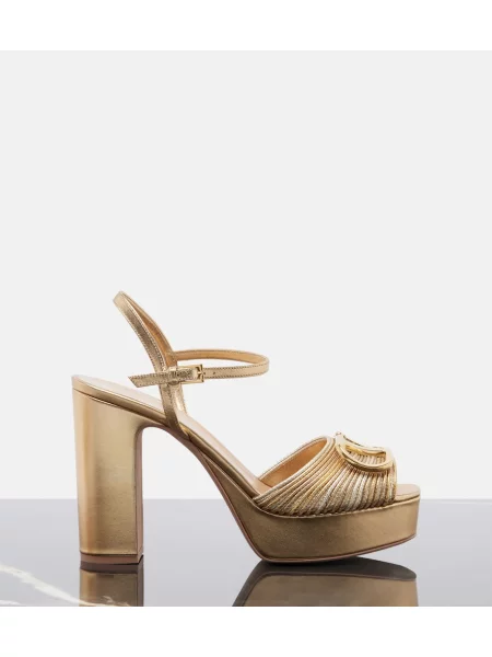 Pantofi cu toc Valentino Garavani din piele cu platformă