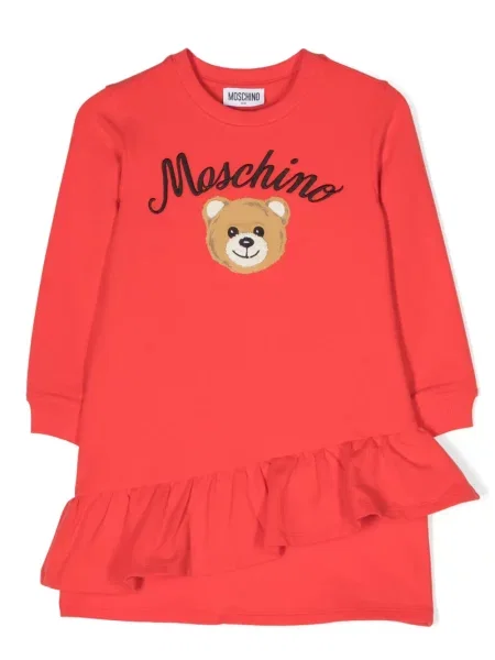 Sukienka dziecięca Moschino czerwona
