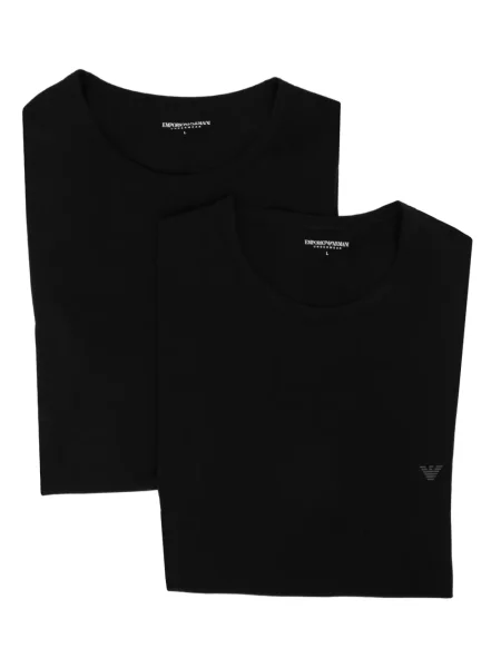Μπλούζα Emporio Armani με αυτόγραφο μαύρο