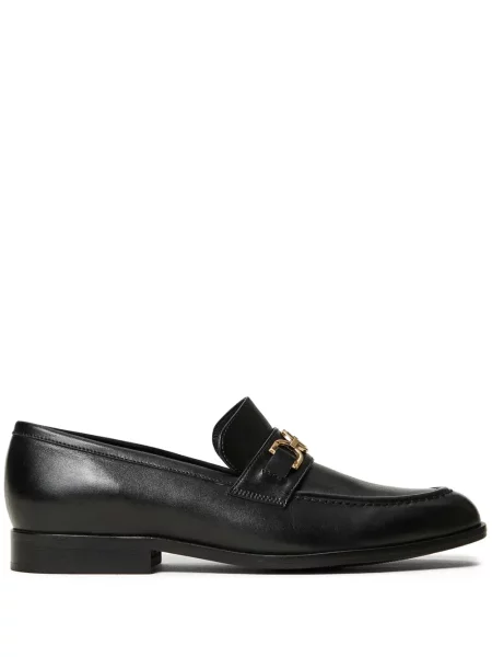 Kožené loafers Twinset černé