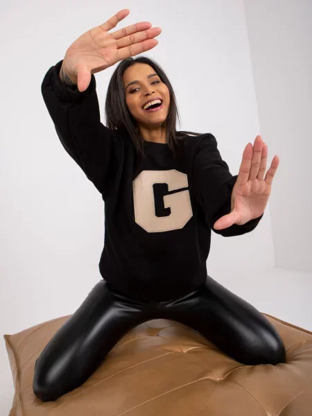 Hanorac cu glugă Fashionhunters cu glugă negru