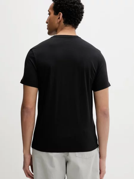 T-shirt z okrągłym dekoltem i logo Ck Calvin Klein czarna