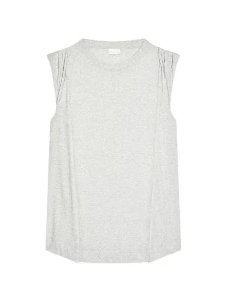 Koszulka oversize Dries Van Noten bez rękawów szara