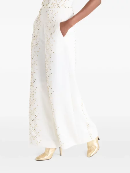 Pantaloni Temperley London alb