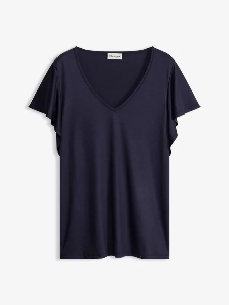 T-shirt z miękkiej niebieska