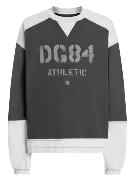 Hanorac crewneck Dolce & Gabbana cu decolteu rotund gri