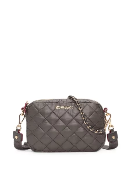 Matlasat geanta crossbody Mz Wallace gri