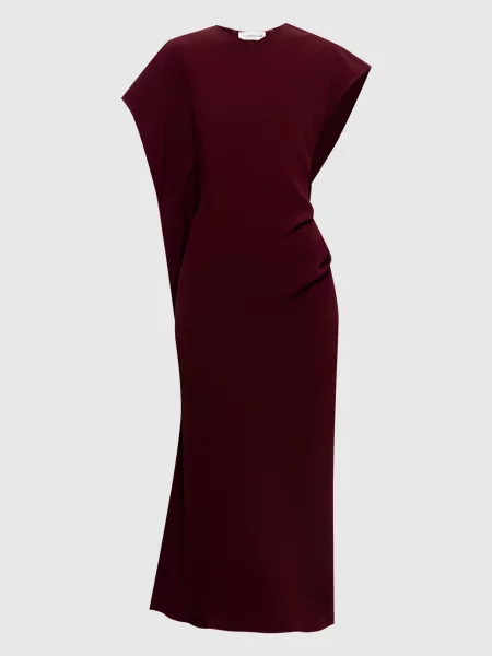 Бордова сукня міді Victoria Victoria Beckham