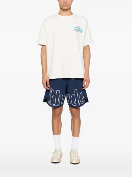 Tricou Rhude cu imagine galben
