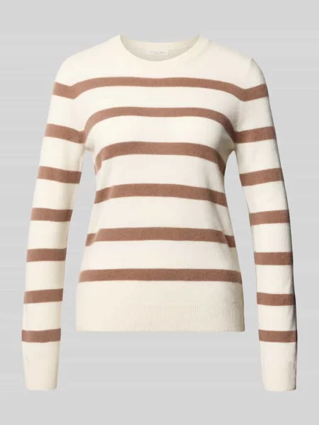 Sweter z dzianiny z czystego kaszmiru Christian Berg Woman biały