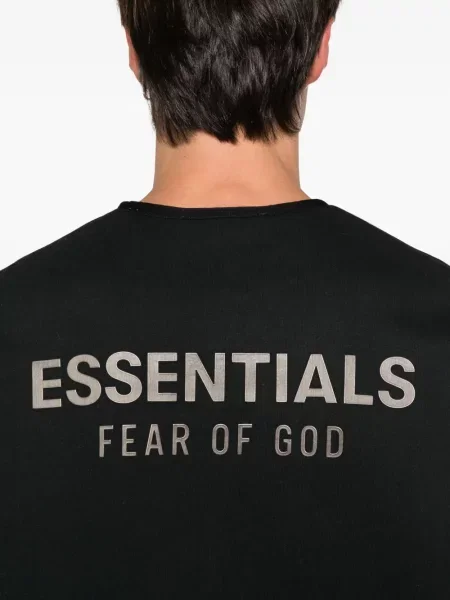 Hanorac Fear Of God Essentials cu imagine negru