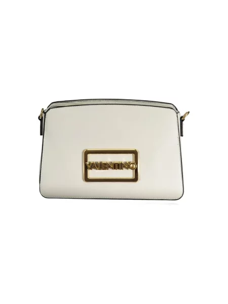 Lniana torebka crossbody Valentino By Mario Valentino biała