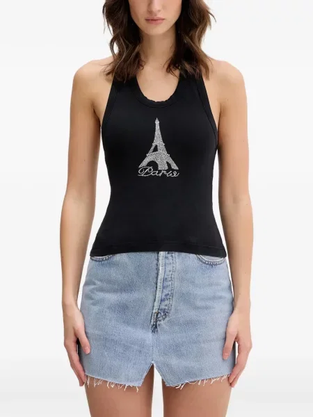 Top Vetements negru