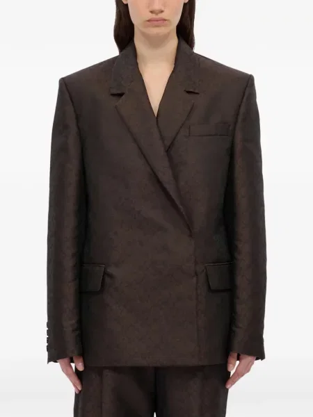 Sacou Msgm cu două rânduri de nasturi maro