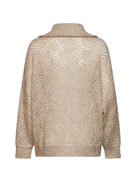 Cardigan Brunello Cucinelli cu paiete ajurat
