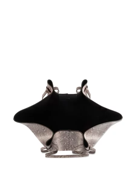 Kožna veliki kožna torba Yuzefi siva