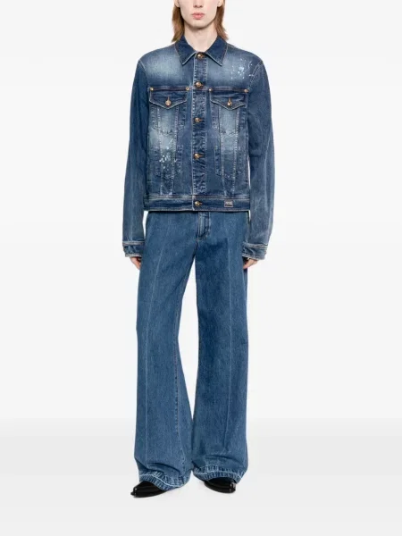 Geacă de blugi Versace Jeans Couture albastru