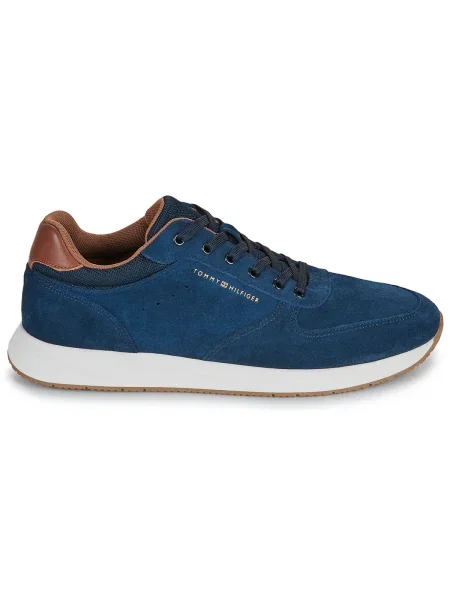Semišové tenisky Tommy Hilfiger modrá