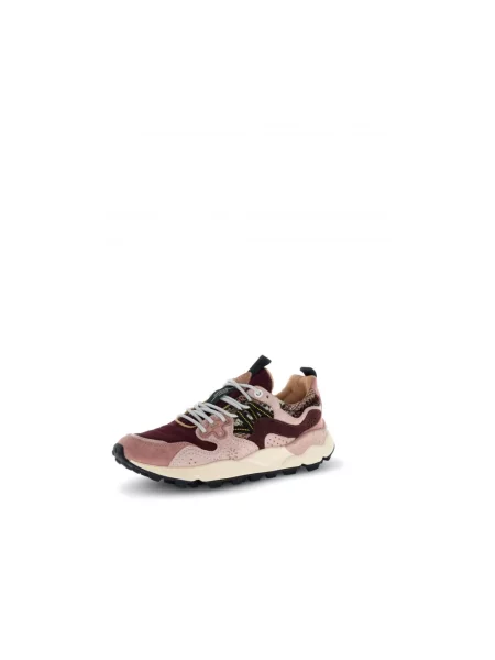 Sneakersy Flower Mountain skórzane w kwiatki fioletowe