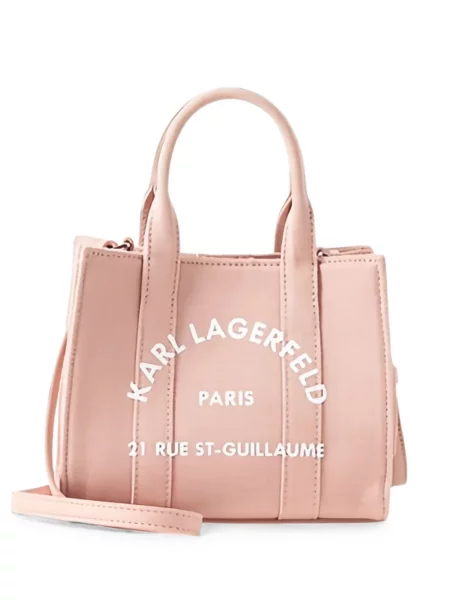 Geantă shopper Karl Lagerfeld cu imagine roz