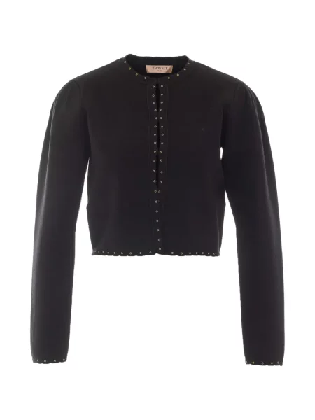 Decupat cardigan Twinset negru