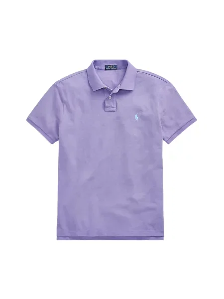 Haftowane polo Polo Ralph Lauren fioletowe