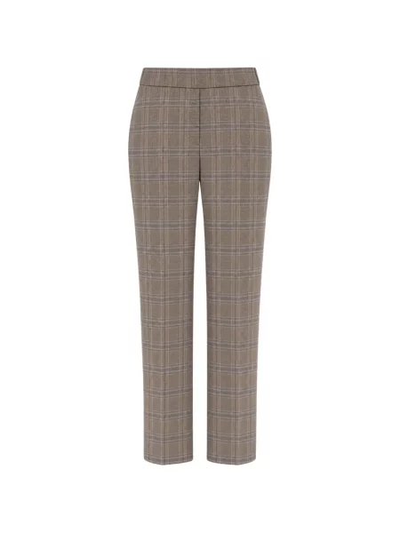 Pantaloni Peserico în carouri maro