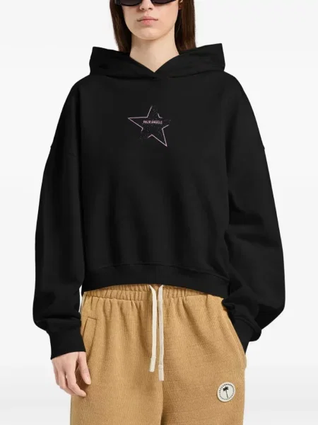 Hanorac cu glugă Palm Angels cu imagine negru