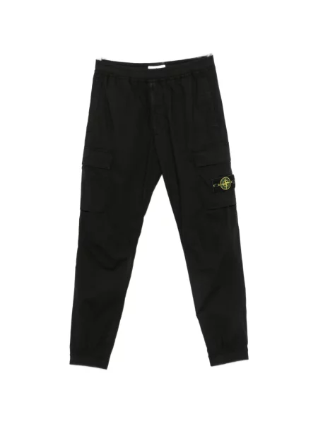 Pantaloni Stone Island cu strasuri negru