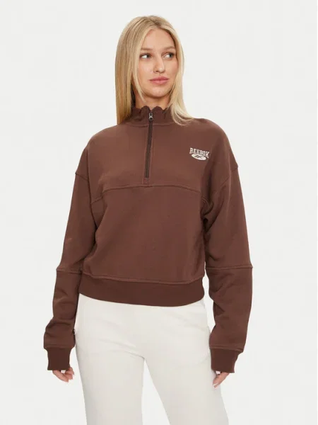 Reebok Bluză Coverup maro