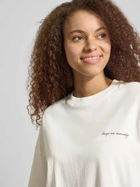 Marc O'polo Denim Koszulka Oversize beige białe