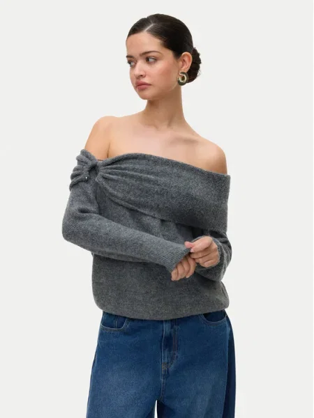 Vero Moda Пуловер Lovely сив