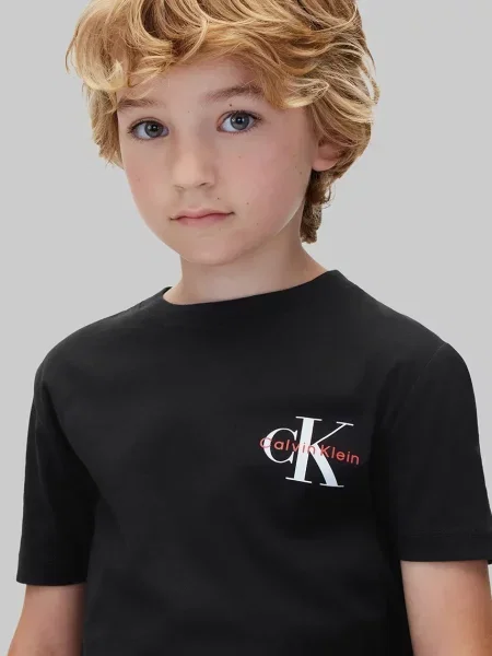 Calvin Klein Jeans тениска за деца от черно