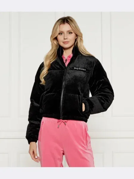 Geacă Juicy Couture din velur negru