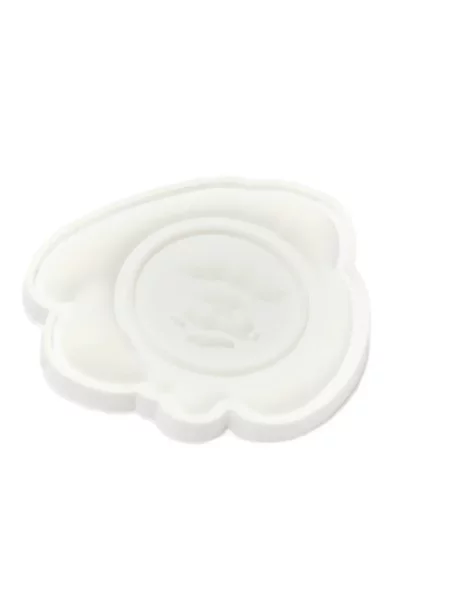 Кожена тапицерия елек Aape By *a Bathing Ape® с козина бяло