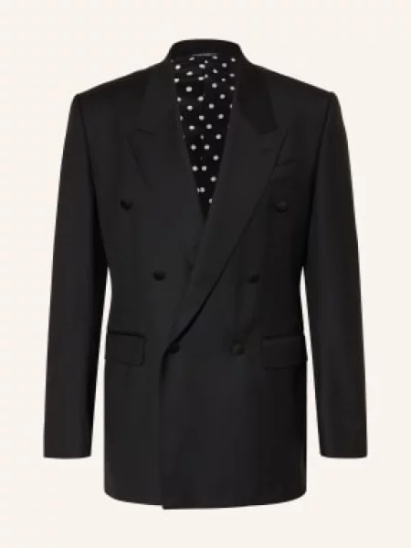 Dolce & Gabbana Marynarka Sicilia Extra Slim Fit schwarz czarna
