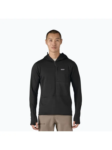 Мъжко яке Patagonia R1 Hybrid Pullover Softshell Jacket black черно