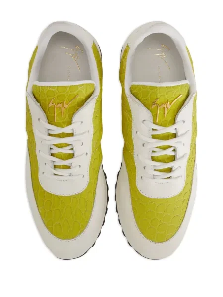 Sneakerși Giuseppe Zanotti din piele alergare verde