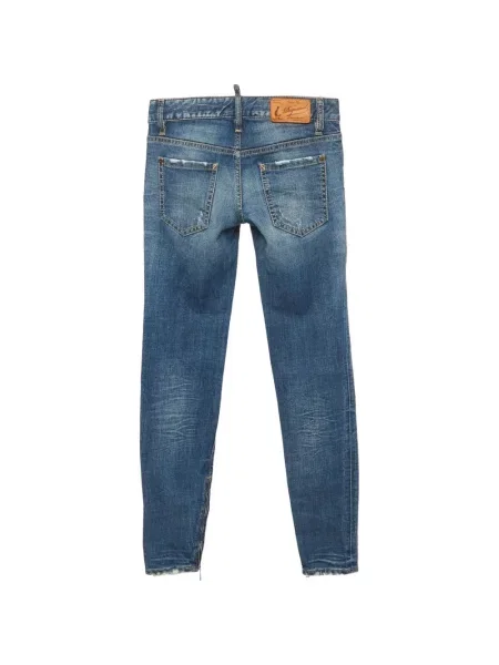 Blugi Dsquared2 zdrențuiți albastru