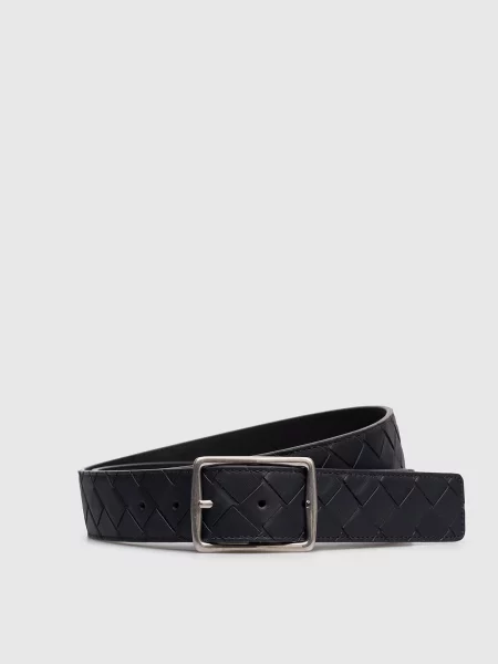 Шкіряний двосторонній Bottega Veneta синій