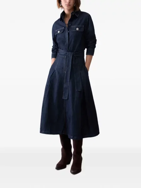 Lung rochie din denim Liu Jo albastru